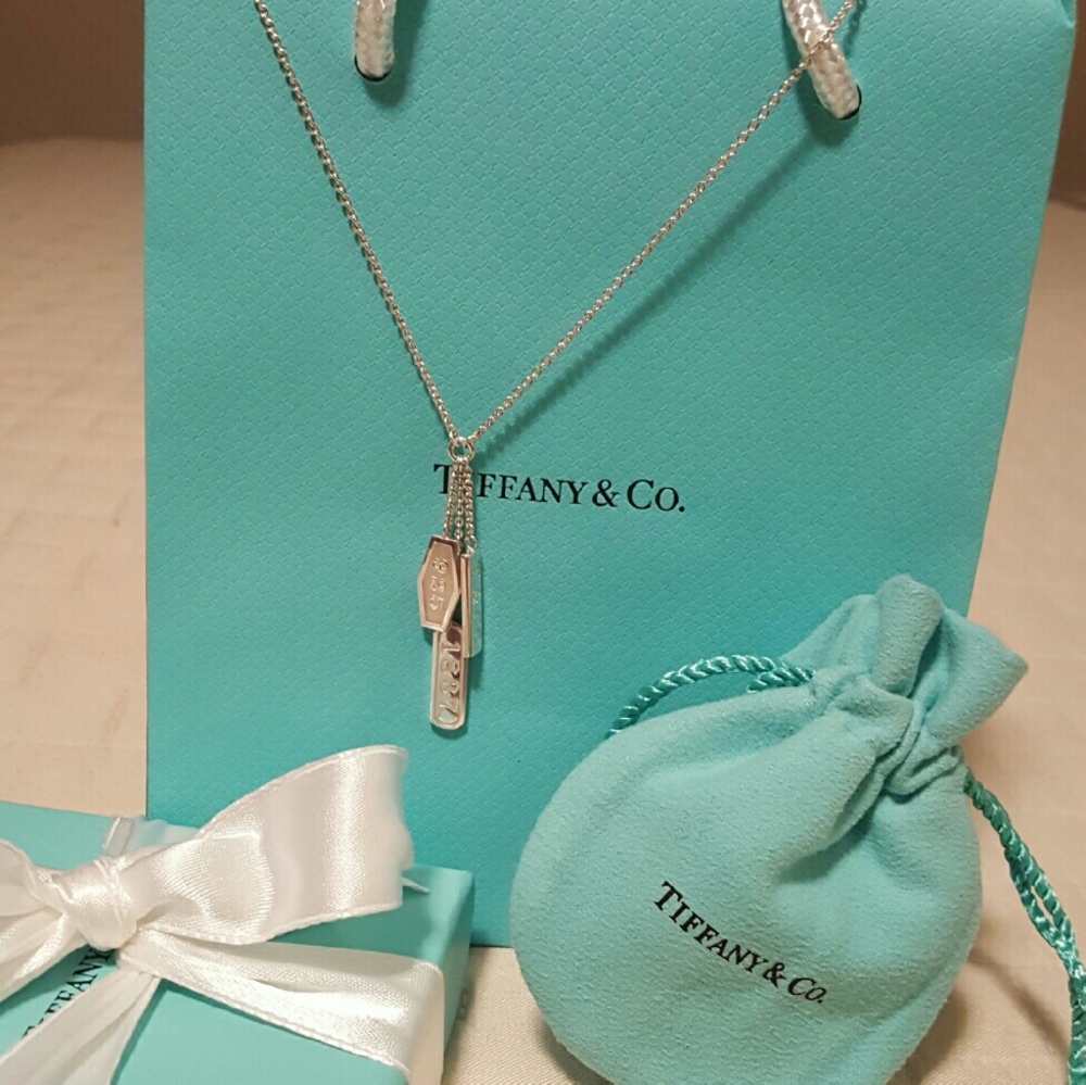 NEW IN BOX TIFFANY & CO. RETIRED 1837 DROP NECKLACE